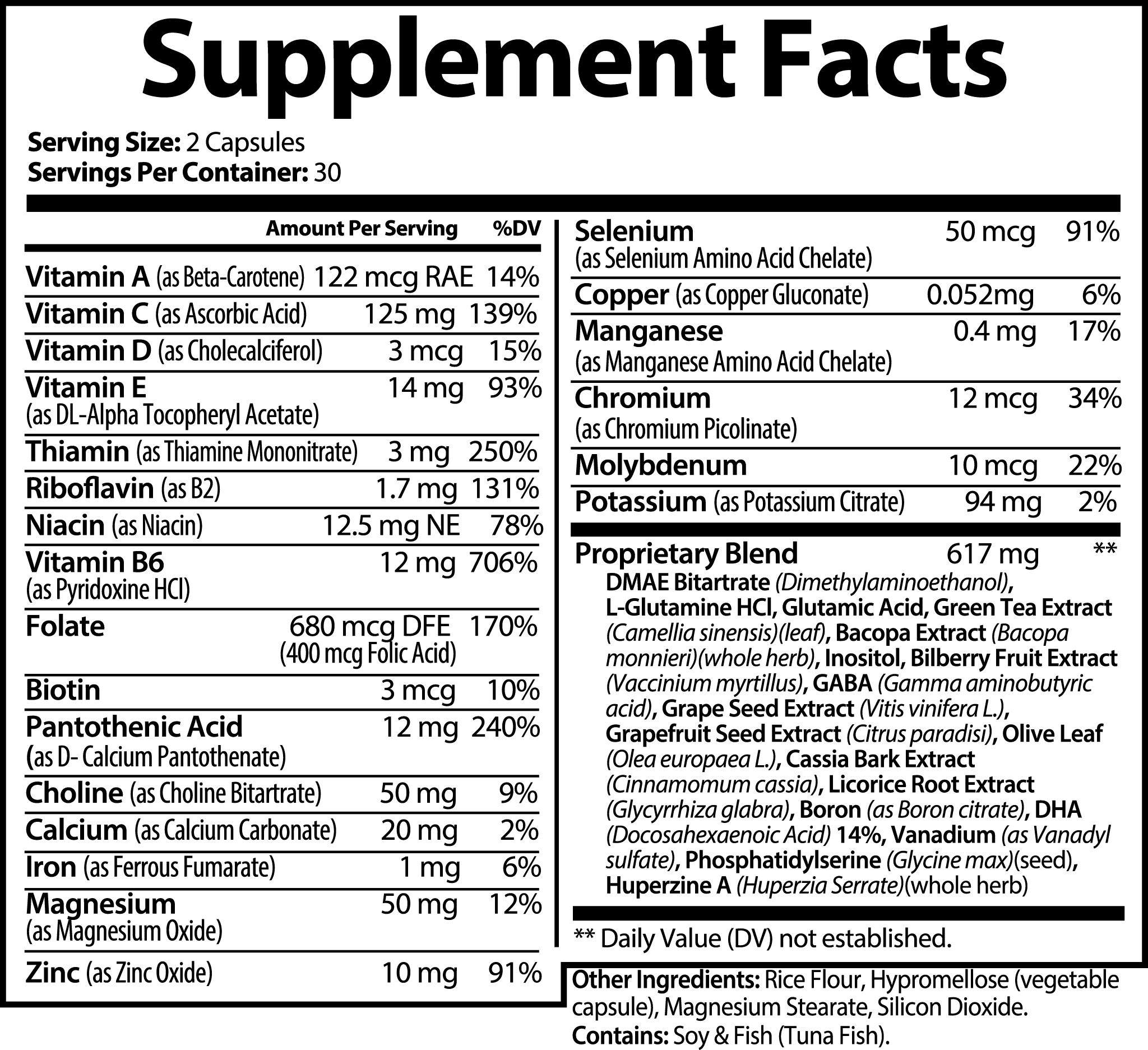 Think Clear: Brain & Focus Formula