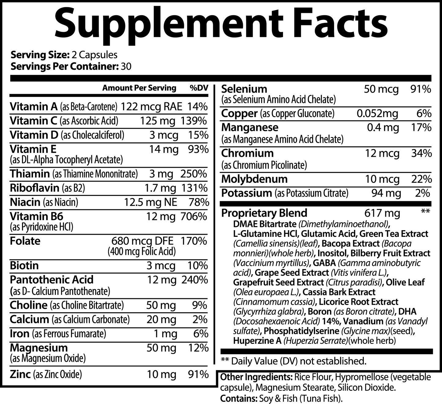 Think Clear: Brain & Focus Formula